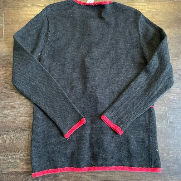 Vintage Cherokee Size Medium Christmas Holiday Winter Ugly Sweater‎ Embroidered - Picture 9 of 9